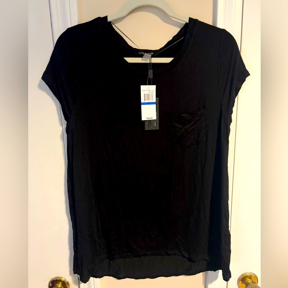 Black Pocket Tee